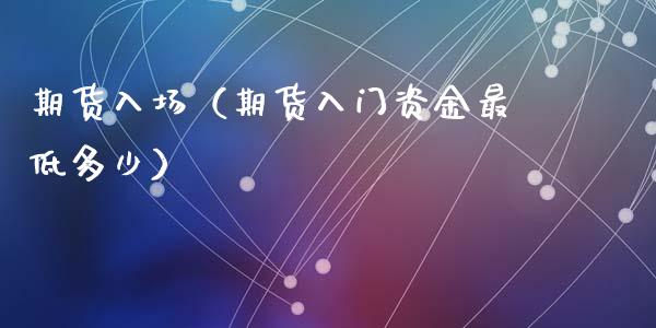 期货入场（期货入门资金最低多少）