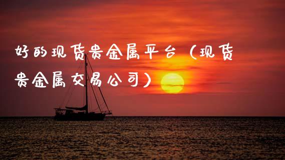 好的现货贵金属平台（现货贵金属交易公司）