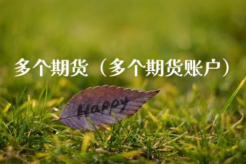 多个期货（多个期货账户）