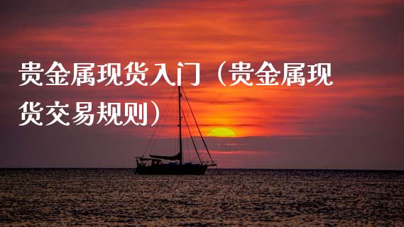 贵金属现货入门（贵金属现货交易规则）