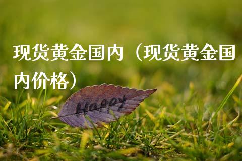 现货黄金国内（现货黄金国内价格）