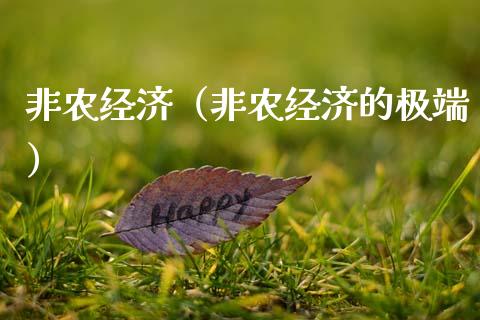 非农经济（非农经济的极端）