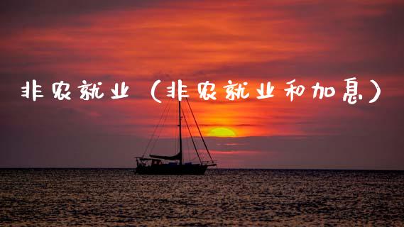 非农就业（非农就业和加息）