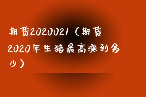 期货2020021（期货2020年生猪最高涨到多少）