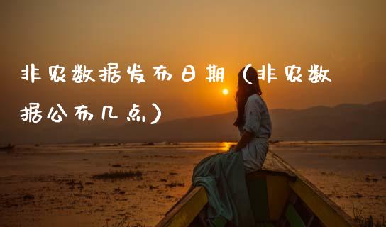 非农数据发布日期（非农数据公布几点）