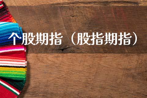 个股期指（股指期指）