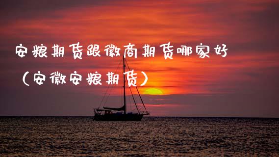 安粮期货跟徽商期货哪家好（安徽安粮期货）