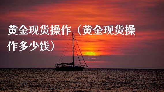 黄金现货操作（黄金现货操作多少钱）
