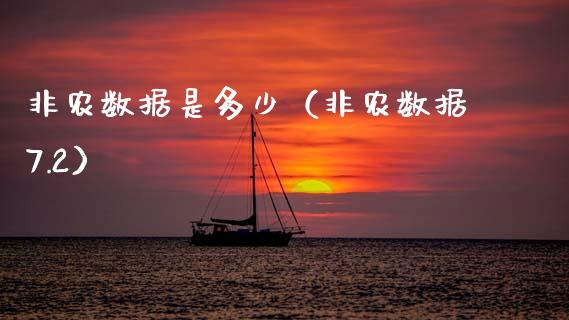 非农数据是多少（非农数据7.2）