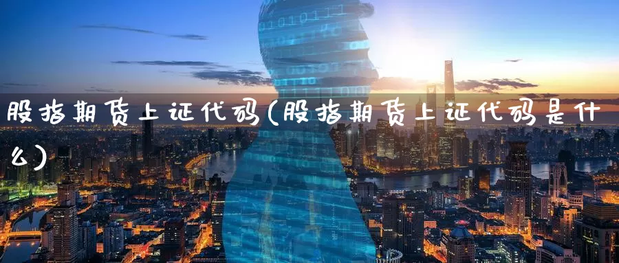 股指期货上证代码(股指期货上证代码是什么)