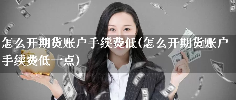 怎么开期货账户手续费低(怎么开期货账户手续费低一点)