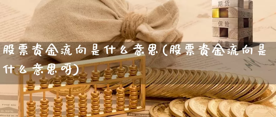 股票资金流向是什么意思(股票资金流向是什么意思呀)