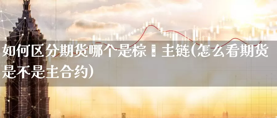 如何区分期货哪个是棕榈主链(怎么看期货是不是主合约)