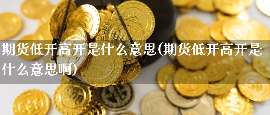 期货低开高开是什么意思(期货低开高开是什么意思啊)
