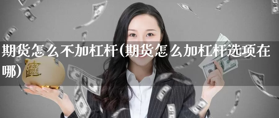 期货怎么不加杠杆(期货怎么加杠杆选项在哪)