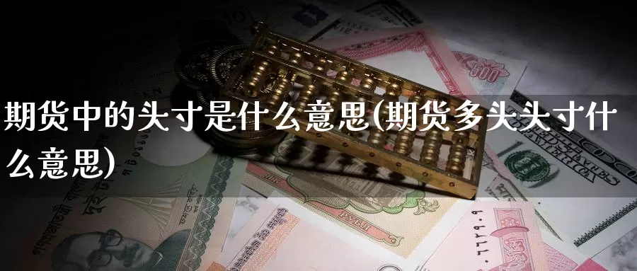 期货中的头寸是什么意思(期货多头头寸什么意思)