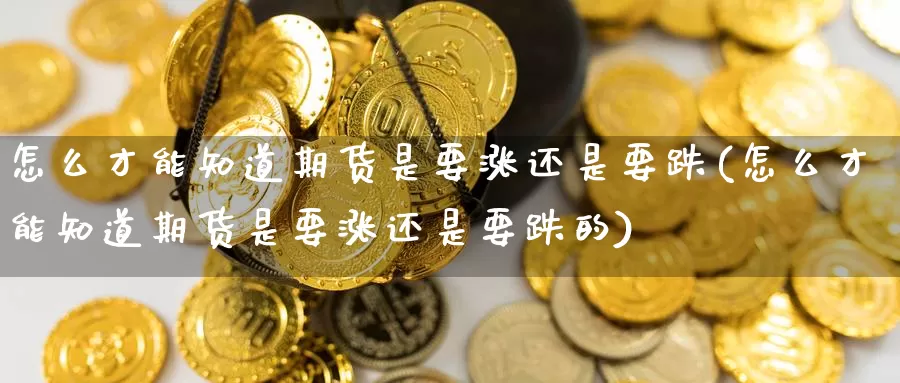 怎么才能知道期货是要涨还是要跌(怎么才能知道期货是要涨还是要跌的)