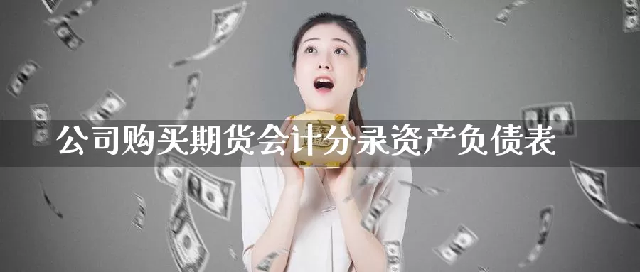公司购买期货分录资产负债表