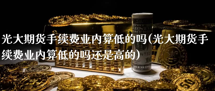 光大期货手续费业内算低的吗(光大期货手续费业内算低的吗还是高的)