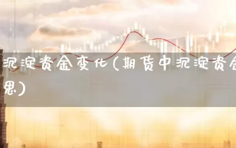 期货中沉淀资金变化(期货中沉淀资金变化什么意思)
