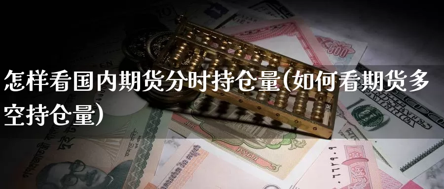 怎样看国内期货分时持仓量(如何看期货多空持仓量)