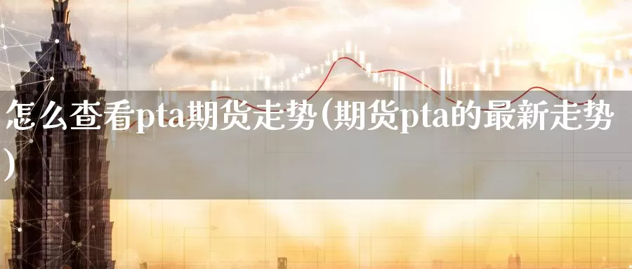 怎么查看pta期货走势(期货pta的最新走势)