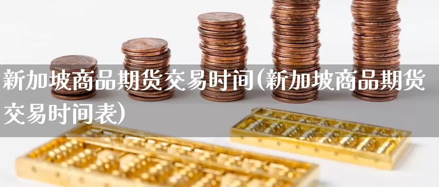 新加坡商品期货交易时间(新加坡商品期货交易时间表)