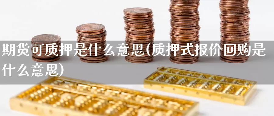期货可质押是什么意思(质押式报价回购是什么意思)
