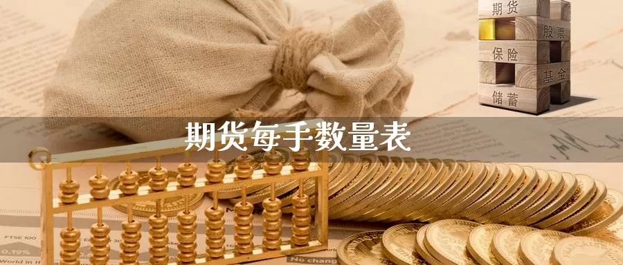 期货每手数量表