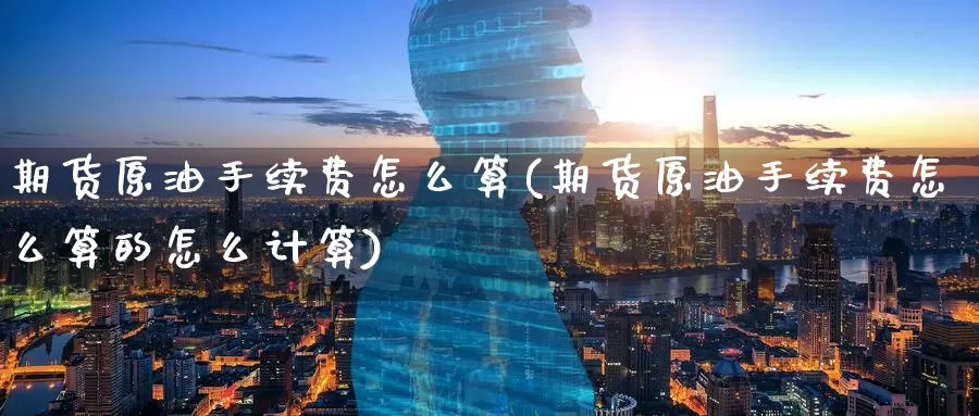 期货原油手续费怎么算(期货原油手续费怎么算的怎么计算)