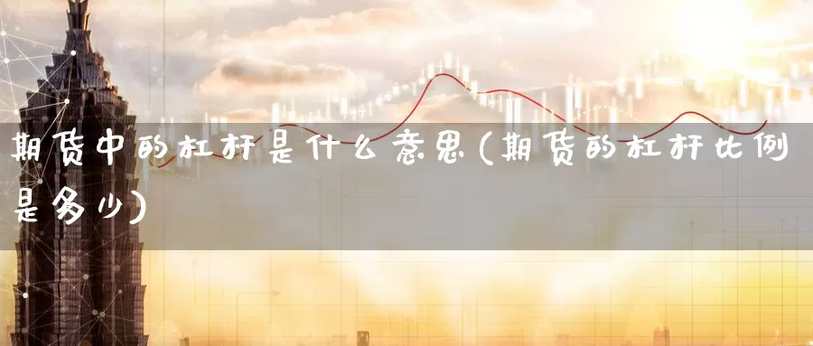 期货中的杠杆是什么意思(期货的杠杆比例是多少)