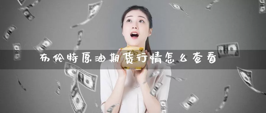 布伦特原油期货行情怎么查看