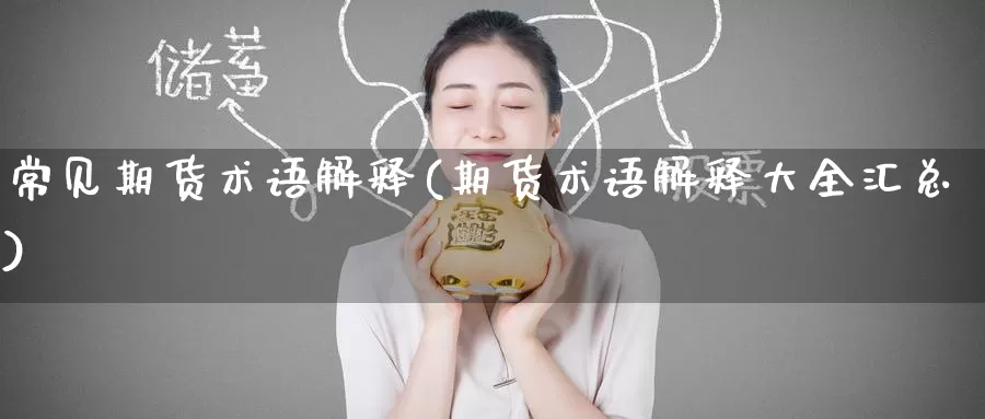 常见期货术语解释(期货术语解释大全汇总)