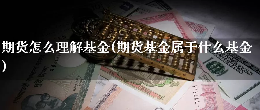 期货怎么理解基金(期货基金属于什么基金)