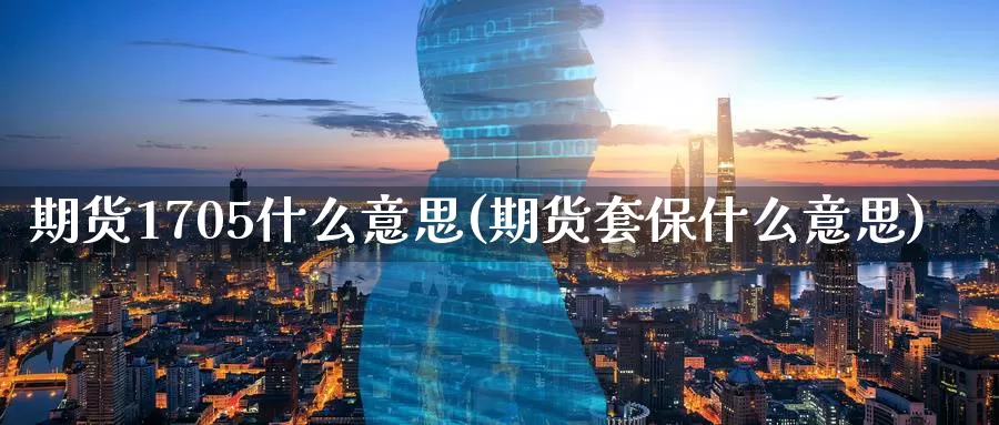 期货1705什么意思(期货套保什么意思)