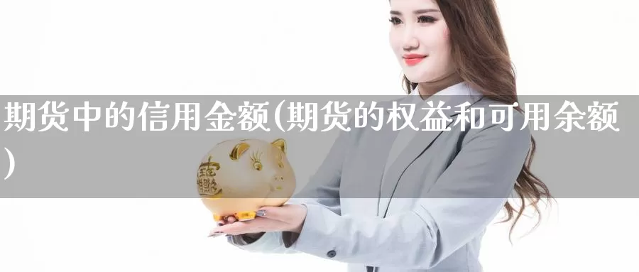 期货中的信用金额(期货的权益和可用余额)