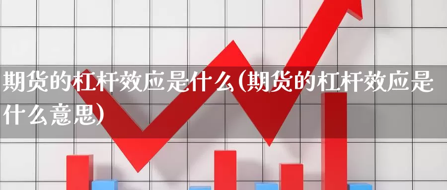 期货的杠杆效应是什么(期货的杠杆效应是什么意思)