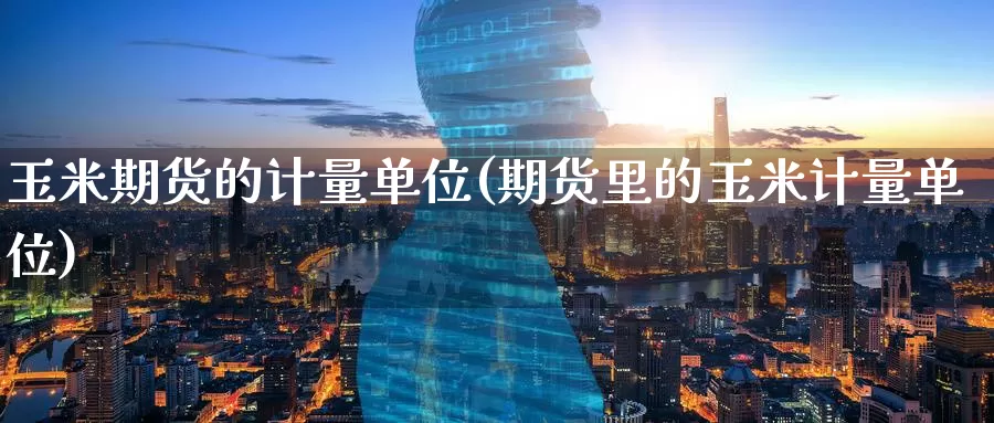 玉米期货的计量单位(期货里的玉米计量单位)