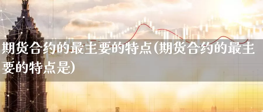 期货合约的最主要的特点(期货合约的最主要的特点是)