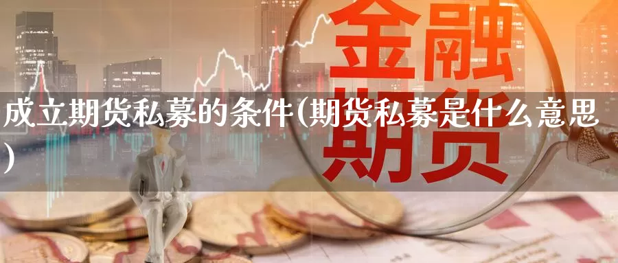 成立期货私募的条件(期货私募是什么意思)
