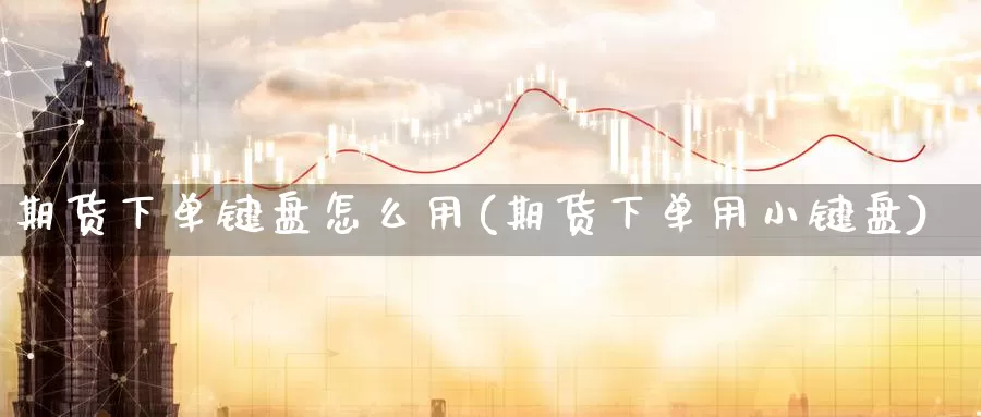 期货下单键盘怎么用(期货下单用小键盘)