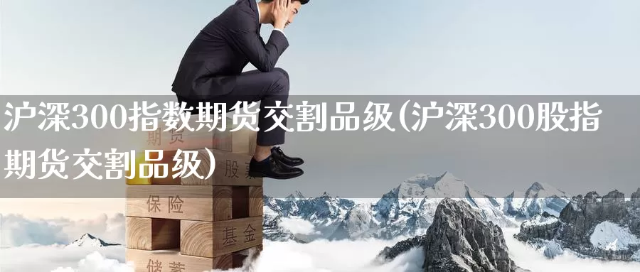 沪深300指数期货交割品级(沪深300股指期货交割品级)