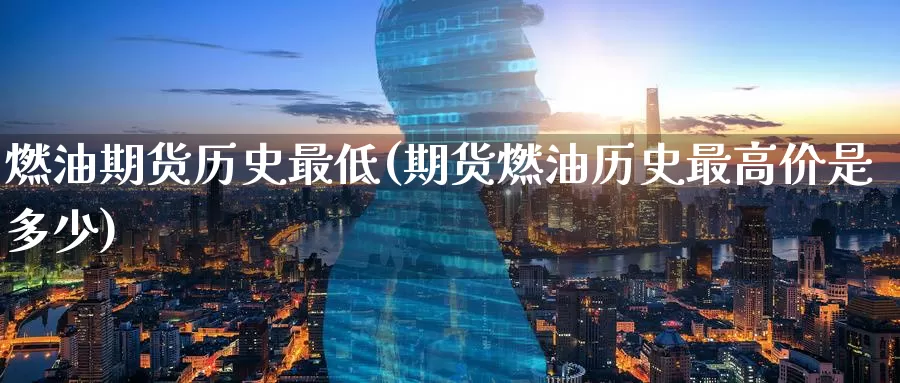 燃油期货历史最低(期货燃油历史最高价是多少)