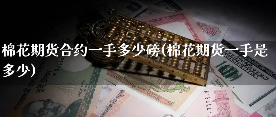 棉花期货合约一手多少磅(棉花期货一手是多少)