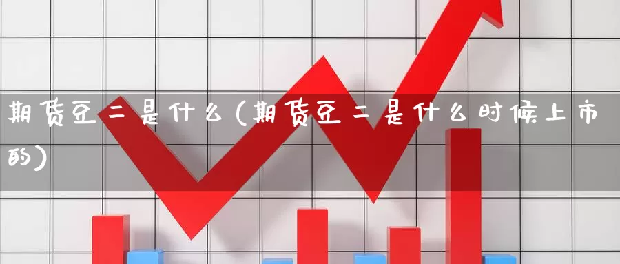 期货豆二是什么(期货豆二是什么时候上市的)