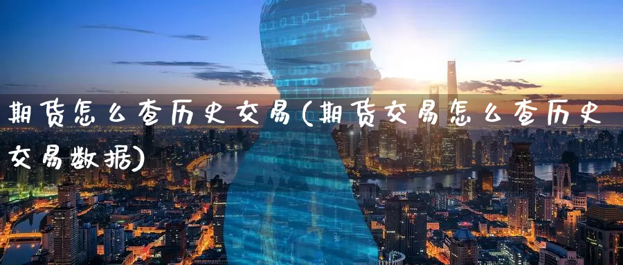 期货怎么查历史交易(期货交易怎么查历史交易数据)