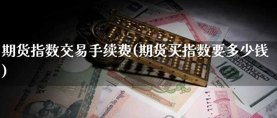 期货指数交易手续费(期货买指数要多少钱)