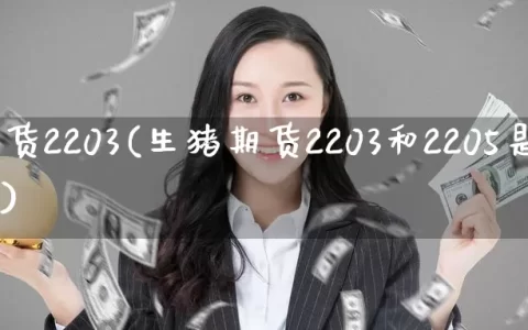 生猪期货2203(生猪期货2203和2205是什么意思)