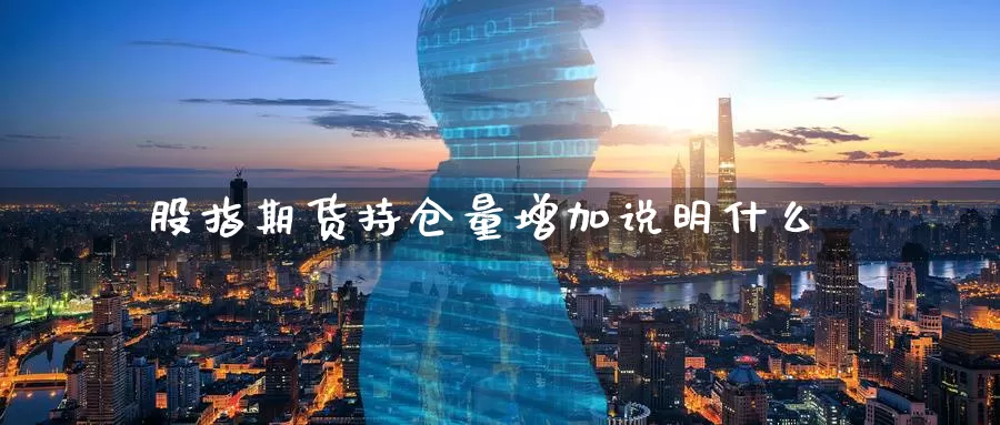 股指期货持仓量增加说明什么