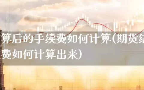 期货结算后的手续费如何计算(期货结算后的手续费如何计算出来)